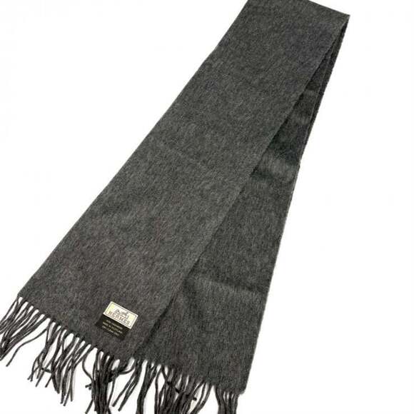 HERMES Authentic Gray Scarf - Picture 4 of 6